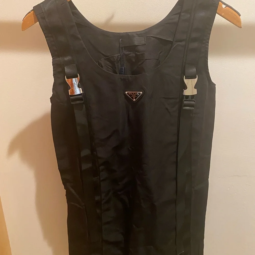 Black Asymmetrical Dress - Picture 2 of 9